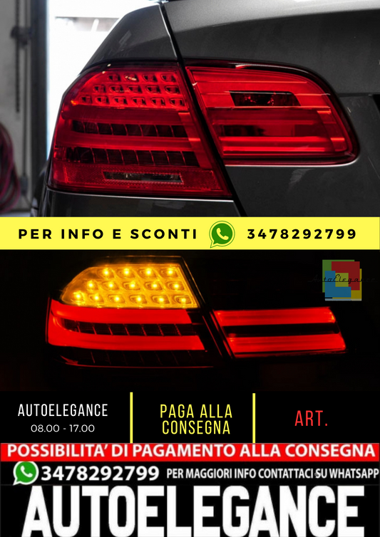 🔥LED Rear Lights Fit For BMW 3 Series E92 Coupe Pre LCI 06-10 Red 🔥 