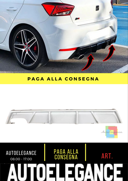 🔥REAR BUMPER DIFFUSER SUITABLE FOR SEAT IBIZA 6F (from 2017)🔥