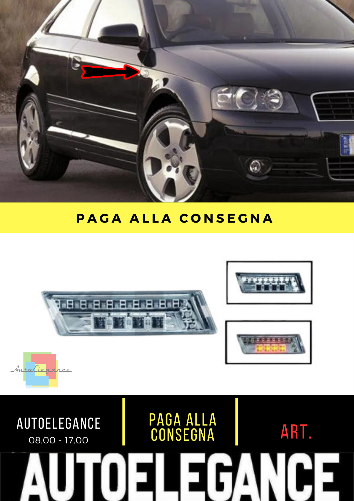 ⭐Set di indicatori Adatto Per Audi A3 04-07⭐