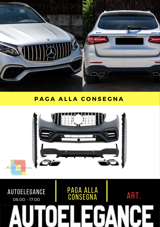 ⭐BODYKIT SUITABLE FOR Mercedes GLC SUV X253 (2015-07.2019) GLC63 Design with step⭐