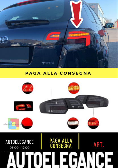 ⭐Set di luci posteriori combinate Adatto Per Audi A3 03-08 LED⭐
