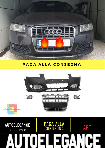 ⭐Paraurti Anteriore Adatto Per Audi A3 03-08 SPORT-OPTIK⭐