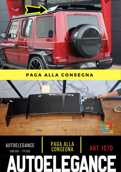 🔥1070 SPOILER TETTO CLASSE G W463 W464 CLASSE G 2018+ LOOK BRABUS NERO LUCIDO🔥