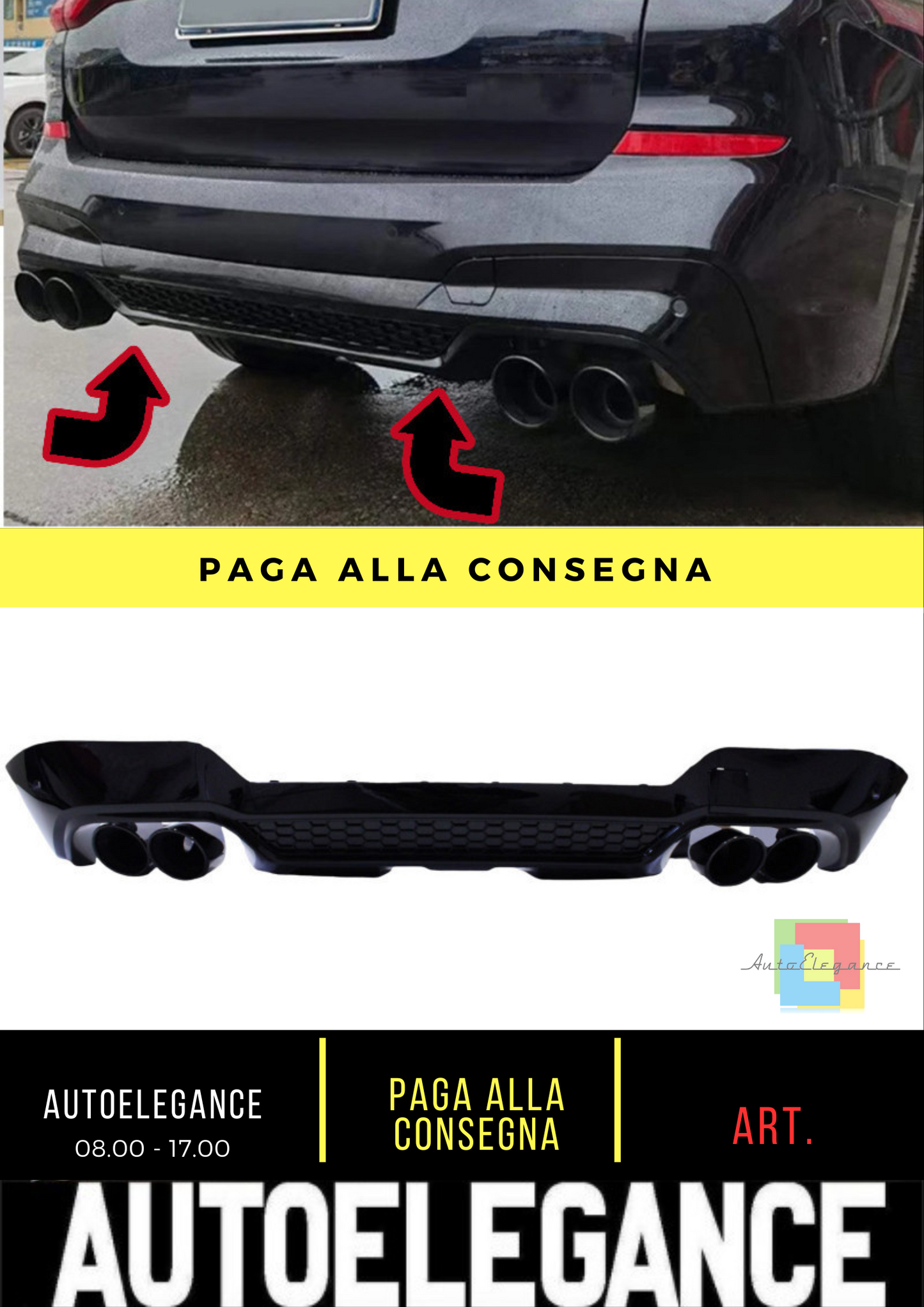 ⭐DIFFUSORE ADATTO PER BMW X3 G01 LCI⭐