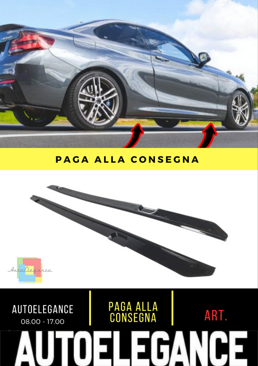 Minigonne laterali adatte per BMW SERIE 2 F22 F23 2014-2020 (SET / ABS)