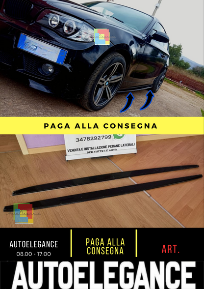 🔥Sotto minigonne nero lucido adatto per BMW E87 SERIE 1 04-07🔥