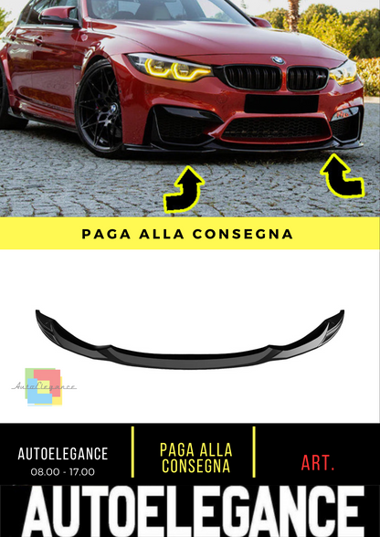 ❄️SPLITTER ANTERIORE ADATTO PER BMW M4 F82 2014-2021❄️