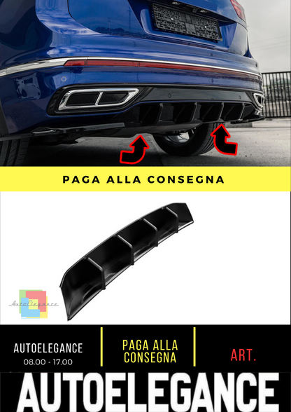 ⭐DIFFUSORE POSTERIORI ADATTO PER VW Tiguan R-Line Mk2 Facelift 20-24⭐