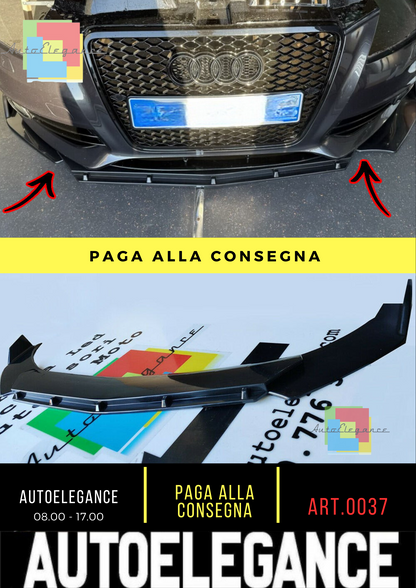 🔥0037 SPLITTER ADATTO PER AUDI A3 8P restyling 03-11 🔥