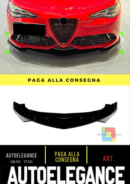 ❄️SPLITTER SUITABLE FOR Alfa Romeo Giulia 2015-2024 2016 black❄️