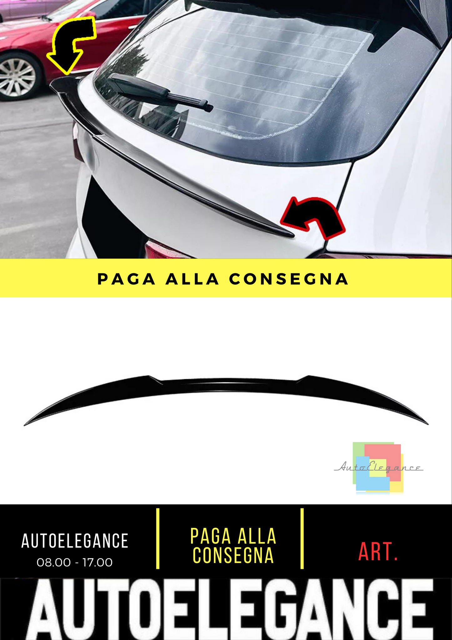 ⭐SPOILER POSTERIORE ADATTO PER BMW X3 G01 2017-2024 NERO LUCIDO⭐