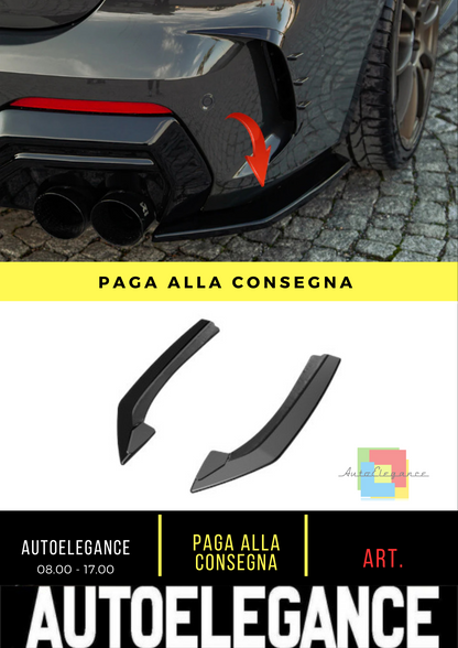 ⭐Rear Side Splitter Suitable for BMW 4 Series Coupe/ G22 M-Pack 20-24⭐ 
