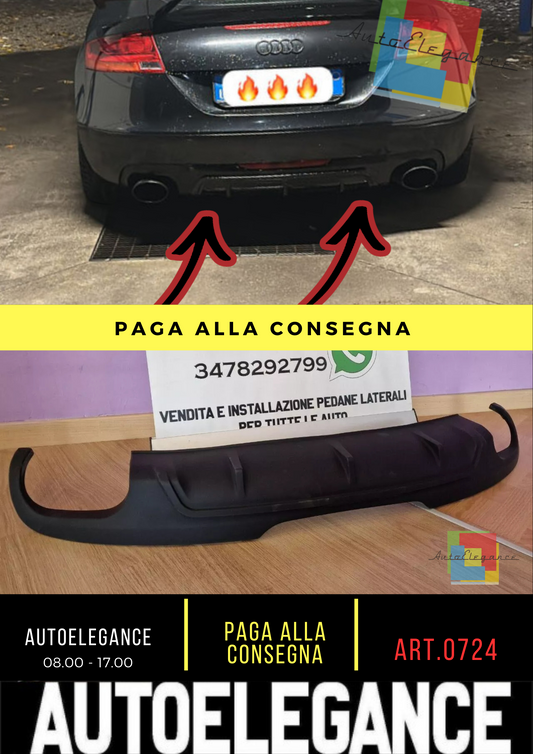 0724 🔥DIFFUSORE ADATTO PER Audi TT 8J Coupé Cabrio 2006-2014🔥
