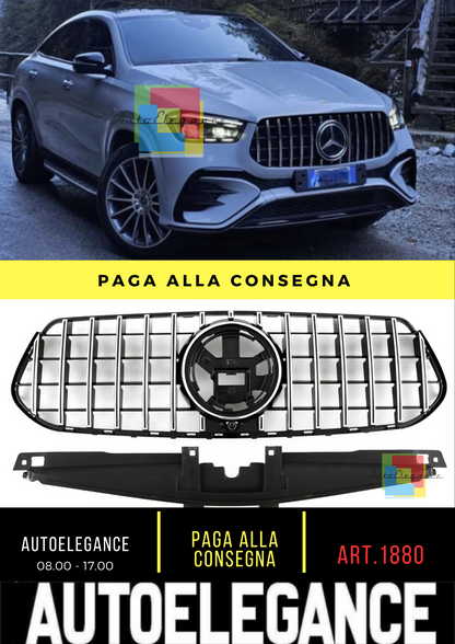 🔥Griglia sportiva CROMATA adatto per Mercedes V167 GLE RESTYLING (2023+) AMG🔥