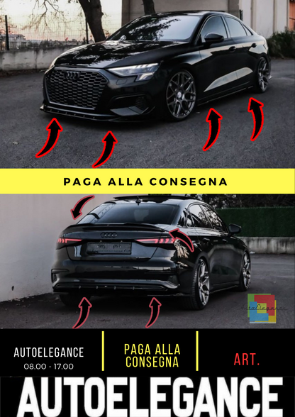 💎AERO BODYKIT SUITABLE FOR AUDI A3 8Y Sedan/Sportback 20-24💎 