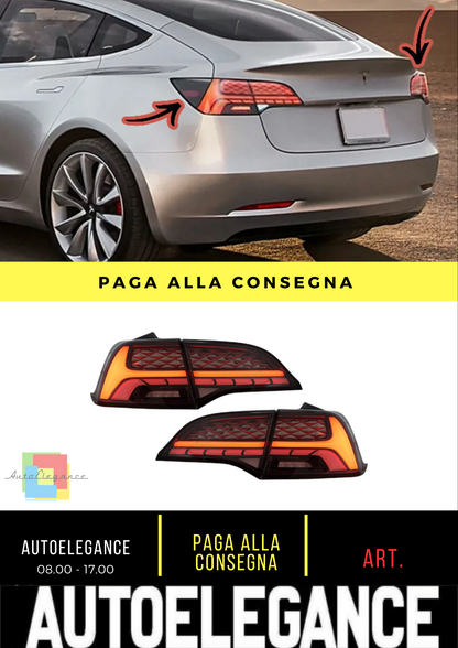 🔥FARI posteriore a LED adatto per Tesla Model 3 17-22 Model Y 20-22 con luci di svolta dinamiche 🔥