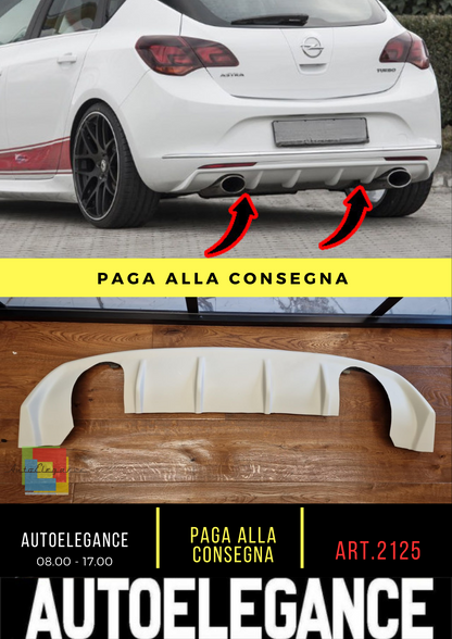🔥2125 DIFFUSORE ADATTO PER OPEL ASTRA J 5 PORTE 09-12 LOOK TUNING GREZZO 2+2🔥