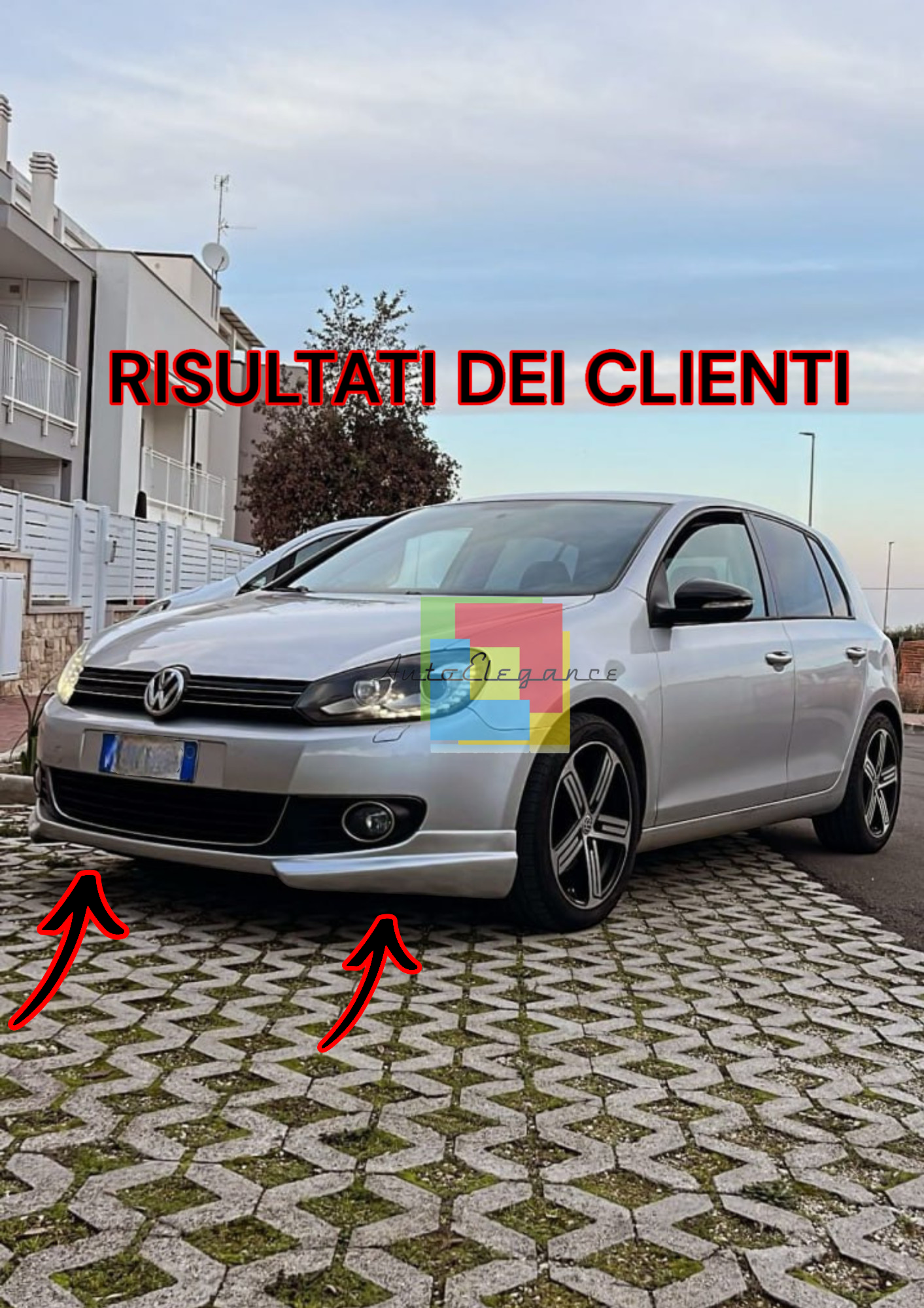 🔥0120 SOTTO PARAURTI ADATTO PER VW GOLF 6 STANDARD GREZZO🔥