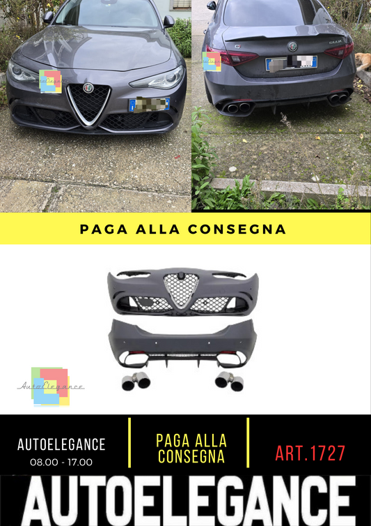 🔥⭐1727 BODYKIT SUITABLE FOR ALFA ROMEO GIULIA 952 Q4 2016+ CLOVER LOOK⭐🔥
