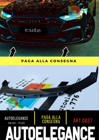 ⭐0037 SPLITTER ADATTO PER AUDI A3 8P restyling 03-11 ⭐