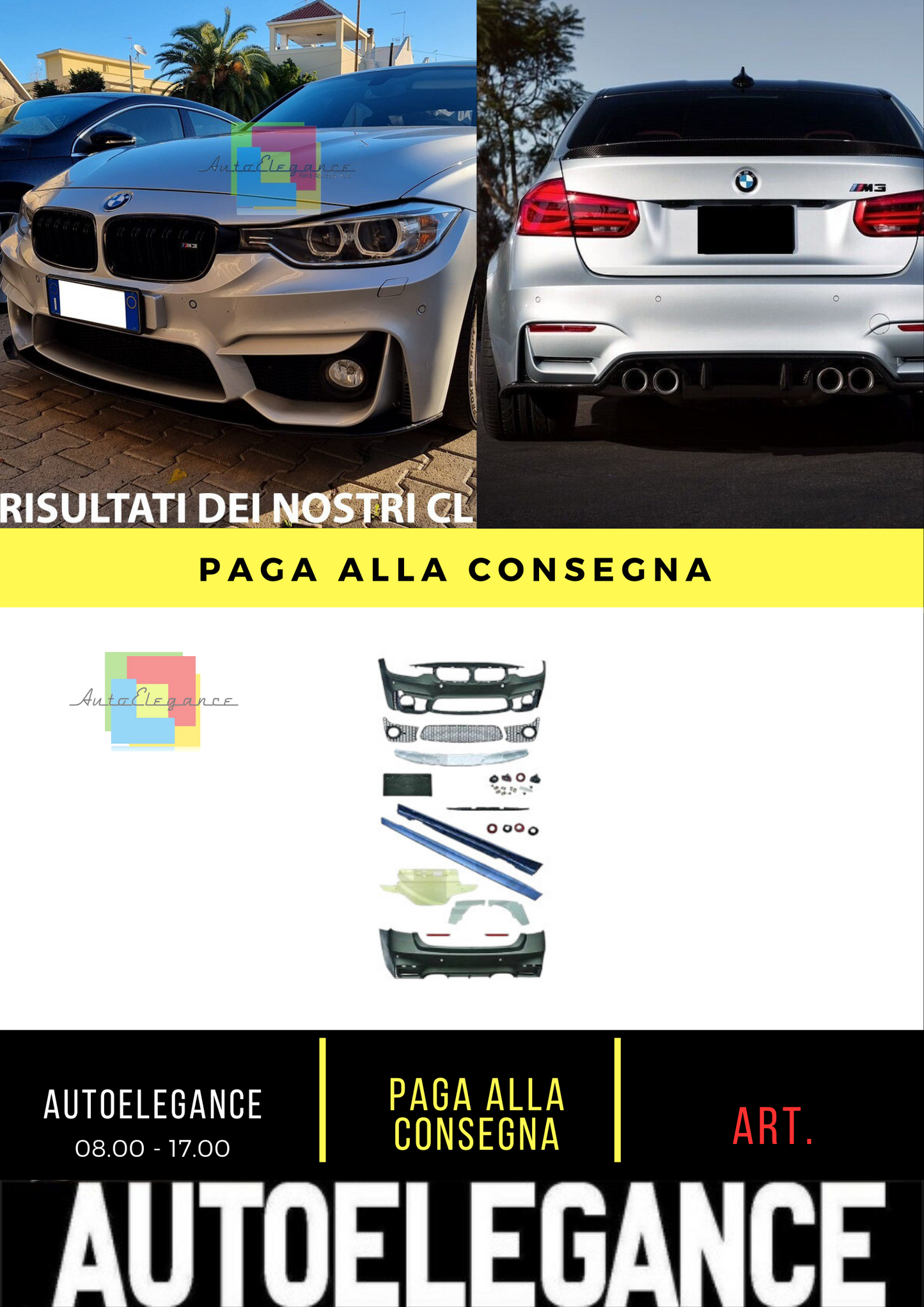 🔥BODYKIT SUITABLE FOR BMW 3 series F30 look M3🔥 