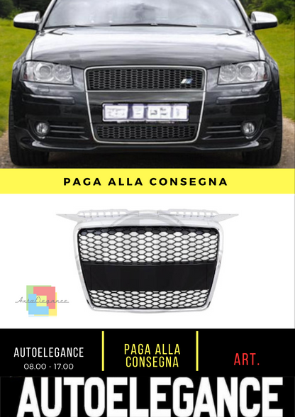 ⭐Radiator grille Suitable For Audi A3 2005-2008 RACING LOOK⭐