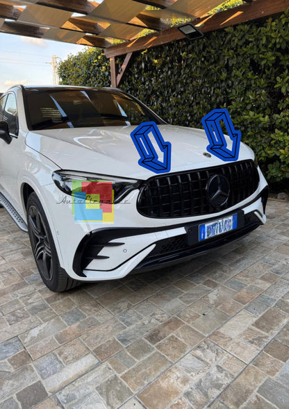 ⭐1534 GRIGLIA PER MERCEDES BENZ GLC SUV X254 C254 COUPE 2022+ AMG LOOK GT NERA⭐