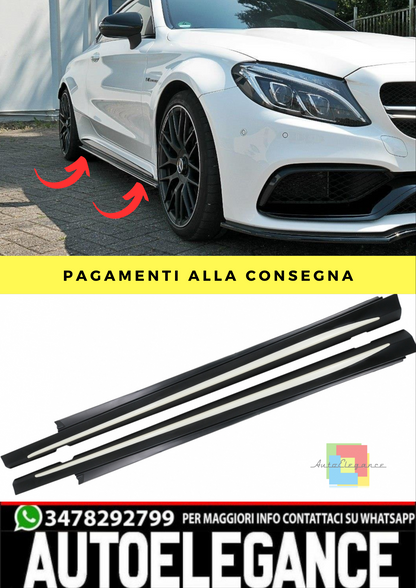 🔥Minigonne adatte per Mercedes Classe C W205 S205 14-20 Sport C63 Design🔥
