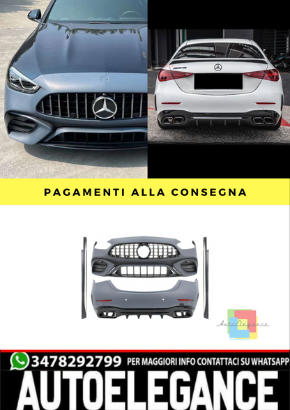 🔥BODYKIT SUITABLE FOR C-Class W206 Sedan (from 2021 onwards) C63 Design🔥