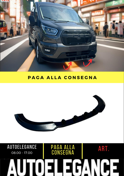 ✌️😎FRONT SPLITTER SUITABLE FOR FORD TRANSIT 2019- ABS😎✌️