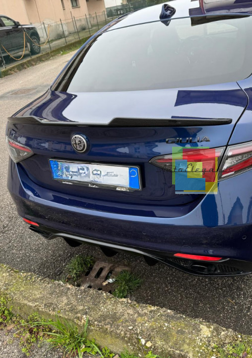 0076🔥SPOILER ADATTO PER ALFA ROMEO GIULIA 2015-2021 DESING SPORTIVO🔥