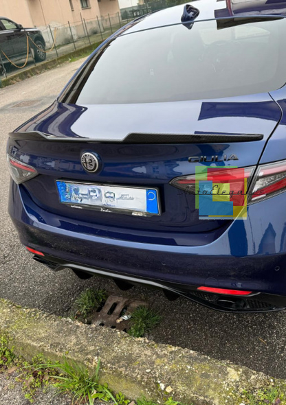 0076🔥SPOILER ADATTO PER ALFA ROMEO GIULIA 2015-2021 DESING SPORTIVO🔥