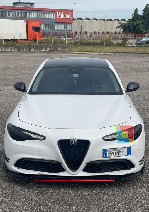 🔥0037 Splitter adatto per alfa romeo giulietta NERO LUCIDO LOOK RS LAMA🔥