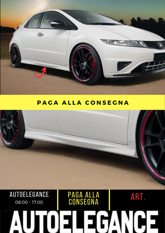 ✌️😎MINIGONNE LATERALI ADATTO PER HONDA CIVIC 2006-2011 ABS😎✌️