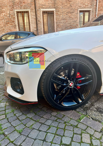 ⚡0563 SPLITTER SUITABLE FOR BMW 1 SERIES F20 F21 15-19 MSPORT LOOK GLOSSY BLACK⚡ 