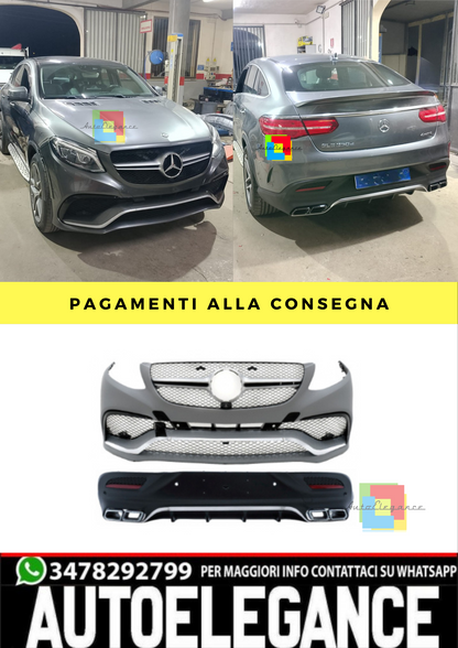 🔥BODYKIT SUITABLE FOR Mercedes GLE Coupe C292 Sport Line 15-19 with terminals🔥