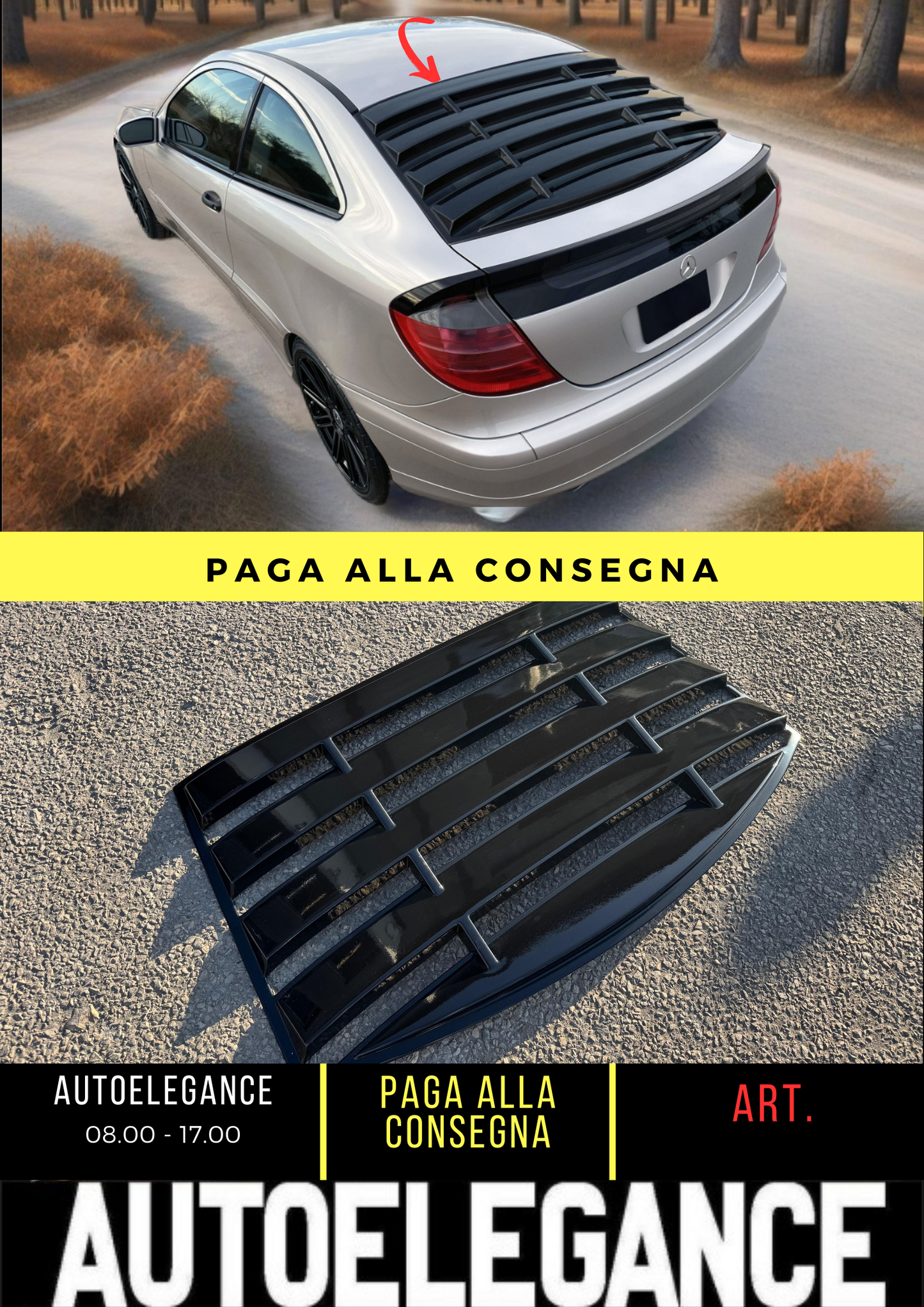 ✌️😎WINDOUS LOUVER ADATTO PER MERCEDES CLC W203 ABS😎✌️