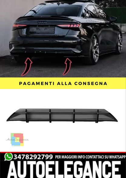 🔥Diffusore posteriore Adatto Per AUDI A3 8Y Berlina/Sportback 20-24🔥