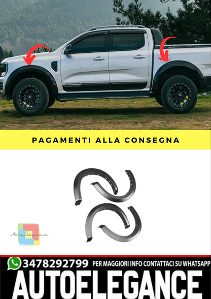 ❄️Parafanghi allargati adatto per Ford Ranger T7 2022+- Fender Trim Wheel Arch❄️