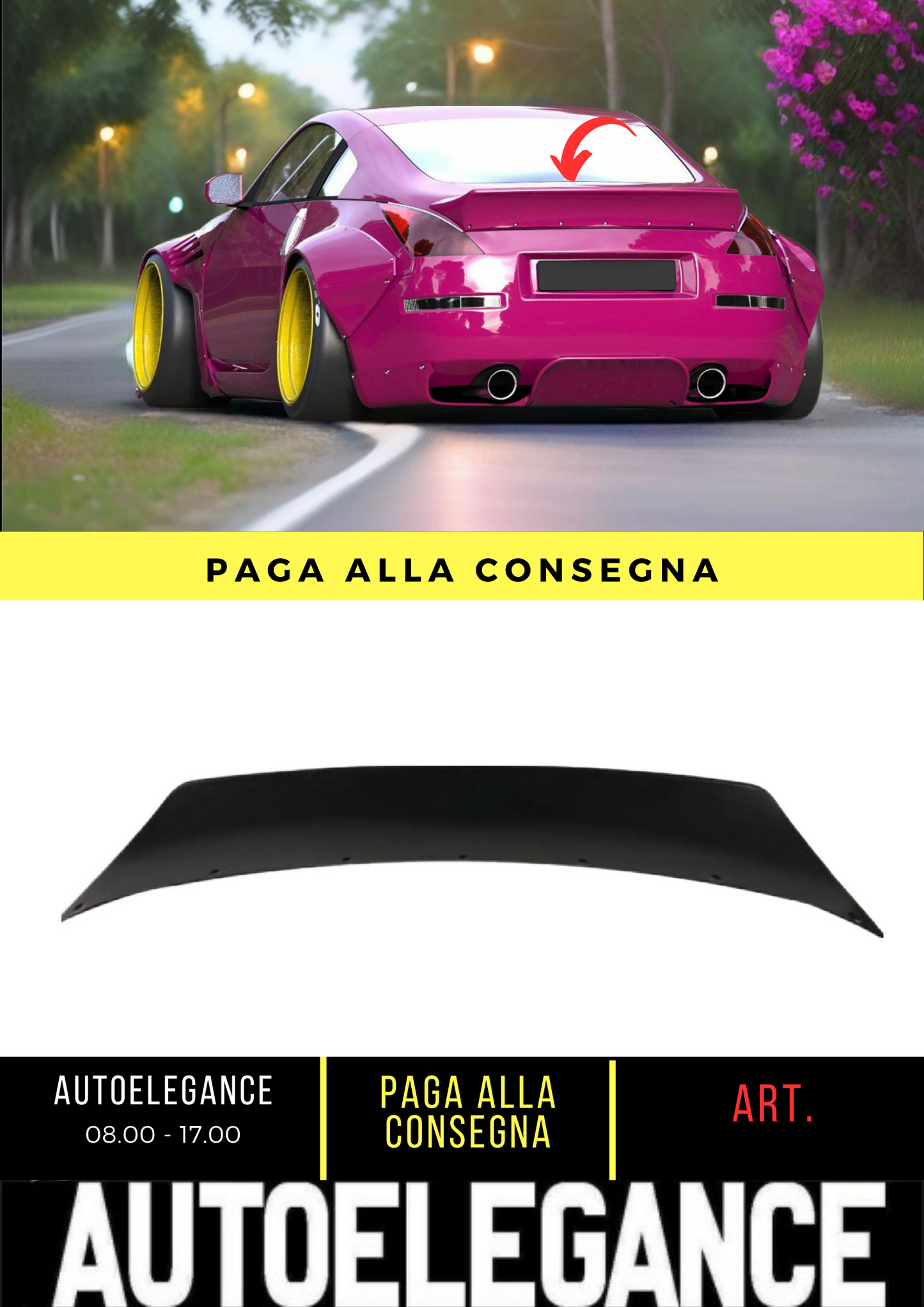 ✌️😎SPOILER ANTERIORE ADATTO PER NISSAN 350Z ABS 😎✌️
