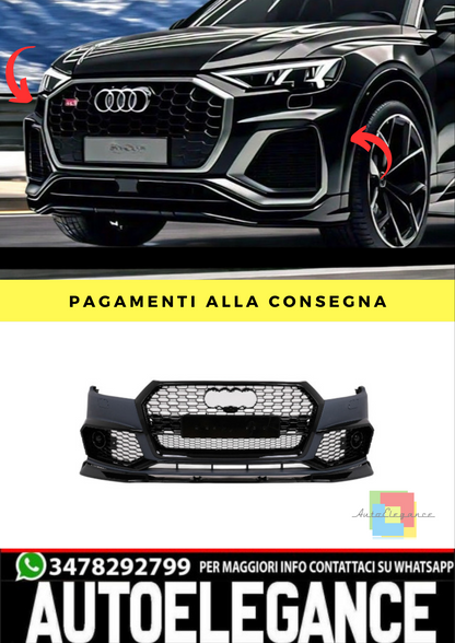 💥Paraurti anteriore adatto per Audi Q5 SUV FY S-Line (2017-2020) RS Design💥