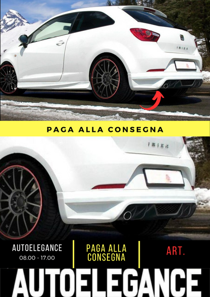 ✌️😎DIFFUSORE POSTERIORE ADATTO PER SEAT IBIZA 6J 2008-2012 ABS 😎✌️