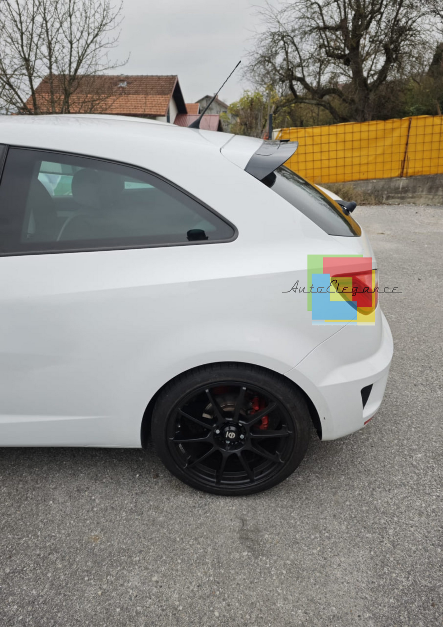1585🔥SPOILER ADATTO PER SEAT IBIZA 6J 3 PORTE LOOK CUPRA DESIGN NERO LUCIDO🔥