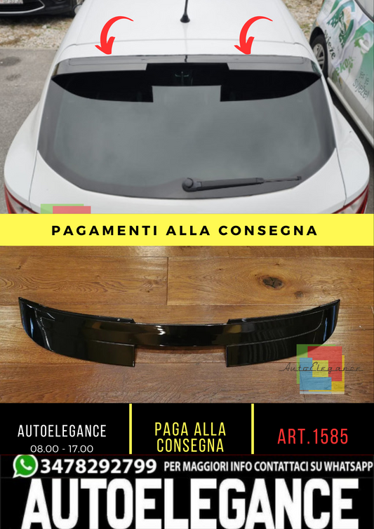 1585🔥SPOILER ADATTO PER SEAT IBIZA 6J 3 PORTE LOOK CUPRA DESIGN NERO LUCIDO🔥