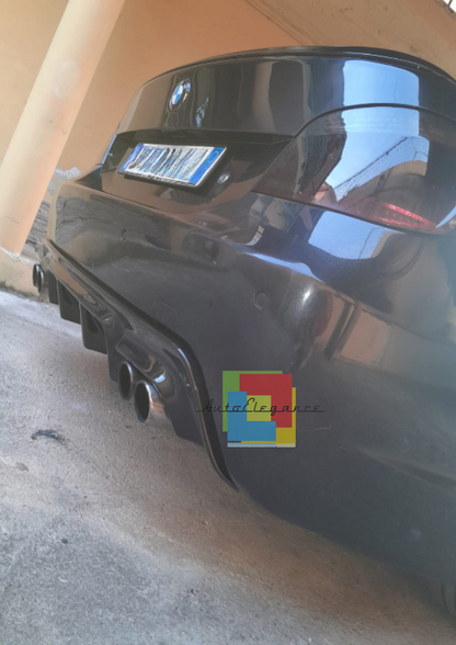 ⭐0147 DIFFUSORE ADATTO PER BMW SERIE 5 E60 E61 MSPORT 2003-2010 NERO LUCIDO M5⭐