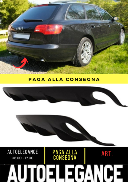 ✌️😎DIFFUSORE POSTERIORE ADATTO PER AUDI A6 C6 2004-2009 VERSIONE 1😎✌️