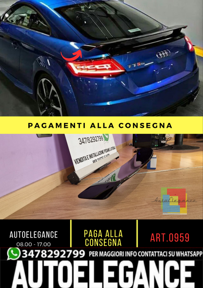 0959✨SPOILER ADATTO PER AUDI RSTT 8J TT FV A5 A6 A7 BERLINA LOOK RS NERO LUCID✨