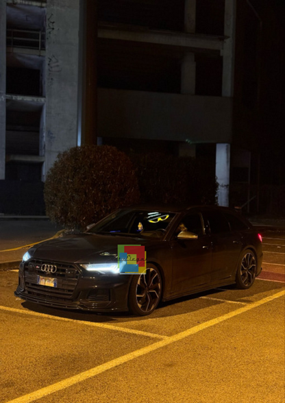 1843 ⭐ SPLITTER ADATTO PER AUDI A6 C8 2018+ S6 NERO SLINE LUCIDO ⭐