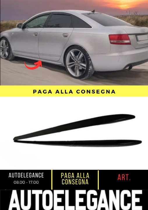 ✌️😎MINIGONNE LATERALI ADATTI PER AUDI A6 C6 2004-2009😎✌️