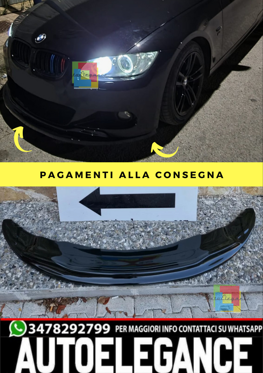 0692⭐SOTTO PARAURTI SPLITTER ADATTO PER BMW SERIE 3 E92 E93 M SPORT ABS⭐